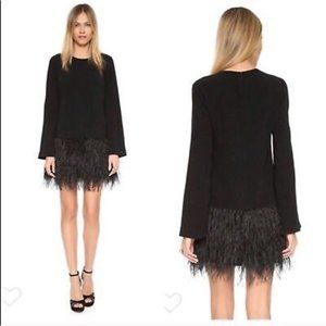 Elizabeth and James Serena "Ostrich" Feather Dress Size 4